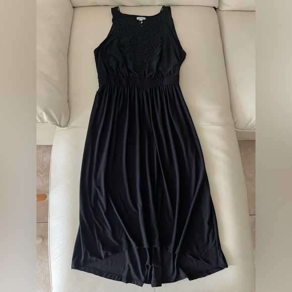 Soma - Lace Top, Black Midi Dress Small - Picture 1 of 4
